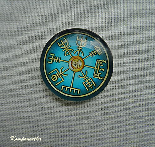 Skleněný kabošon 12mm