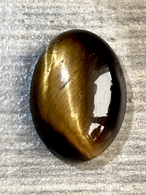 TYGŘÍ OKO - kabošon, drahokam ovál 18x13x6 mm
