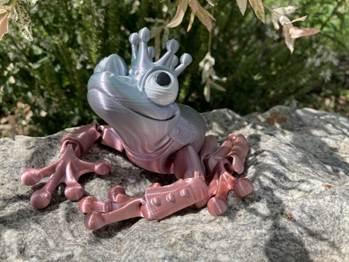 Flexi žába - zakletý princ, 3D tisk — foto 1