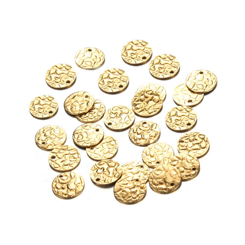 Kolečko mramorované zlato žluté 10mm, 5ks