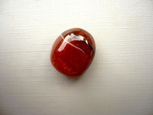 Troml. kámen – achát červený 18 mm, č.17