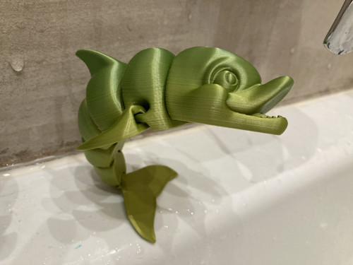 Flexi delfín - 14,5 cm, 3D tisk — foto 1