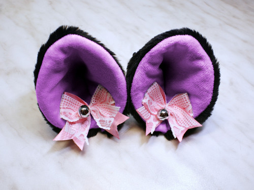Kočičí uši s klipem a čelenkou, kittenplay ears