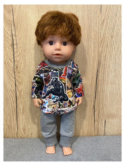Oblečko pre Baby Born 43 cm - panter