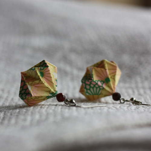 Origami náušnice – Krajky — foto 1