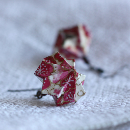Origami náušnice – Sakury — foto 1