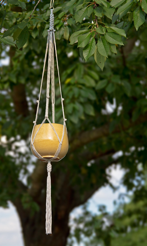 Závěs na květiny "Yucca" (macramé) — foto 1