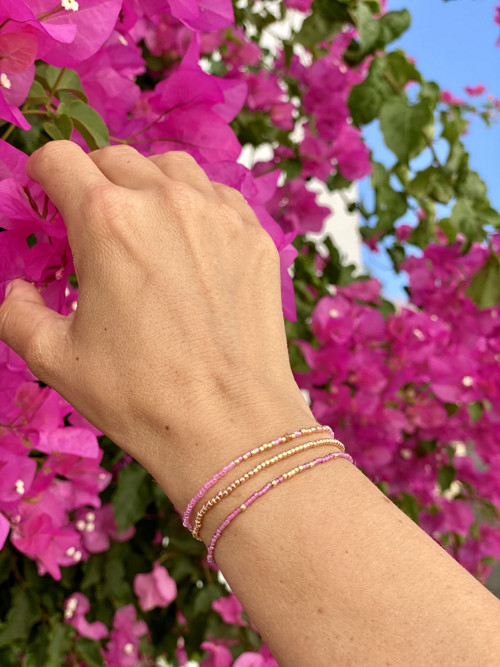 Tří náramkový set “ Tropical pink "