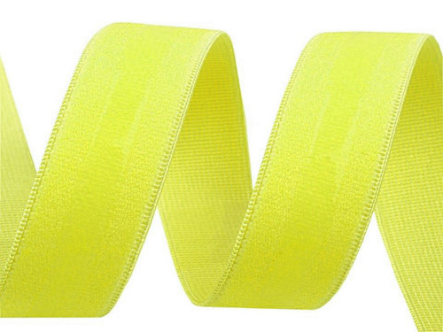 Pruženka se silikonem šíře 20 mm - žlutozel. neon