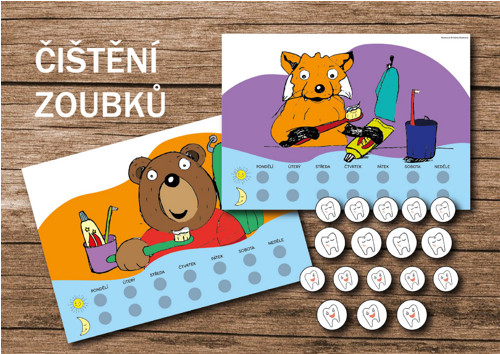 Čištění zoubků - tiskové PDF