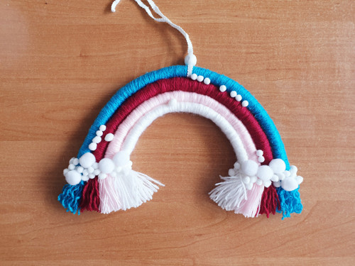 Krásná duha, macrame