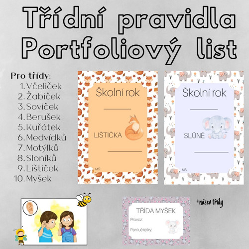 Třídní pravidla, výzdoba třídy
