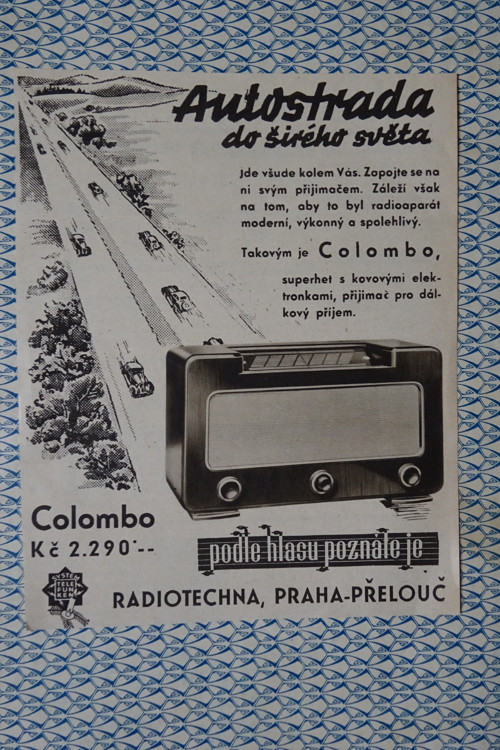 Dobová reklama/ Radiotechna Praha