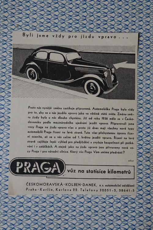 Dobová reklama/ Praga