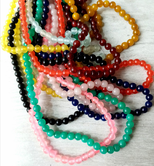 Jadeit 6mm MIX - 30ks