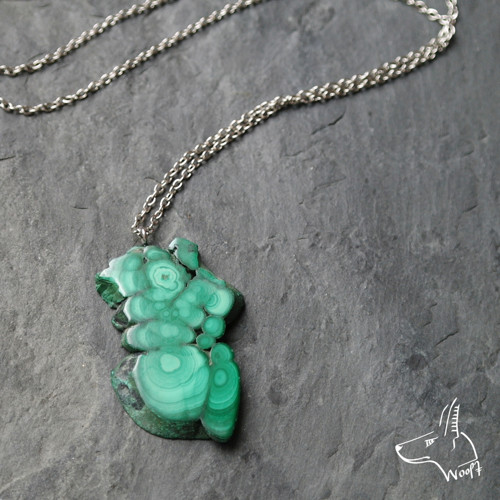Malý malachitový talisman — foto 1