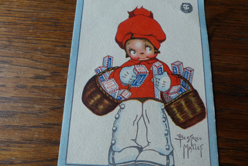 Reklamní pohlednice Pates Remy, Beatrice Mallet