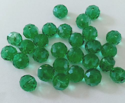 Rondelka skleněná broušená 8x5mm - 10ks