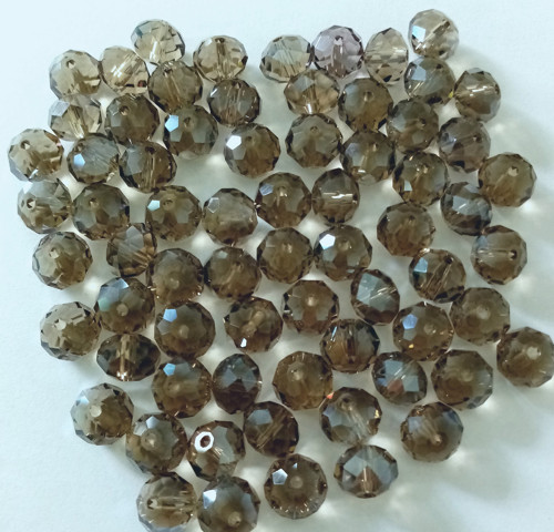 Rondelka skleněná broušená 8x5mm - 10ks