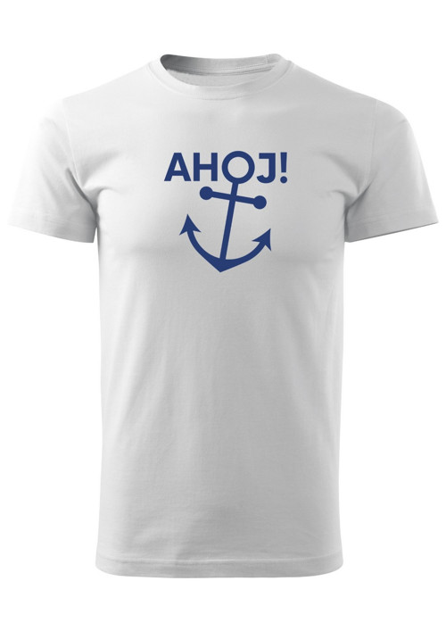 Pánské tričko "AHOJ! & KOTVA"