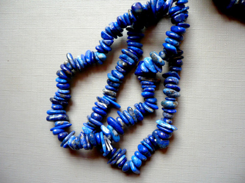 Zlomky 20 cm - lapis lazuli KULATÝ