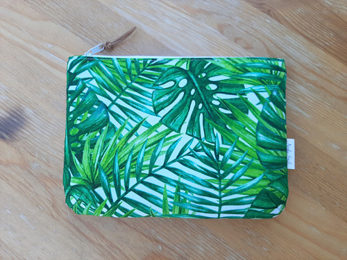 Beauty bag large Tropické listy