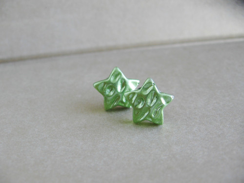 Stars green, náušnice