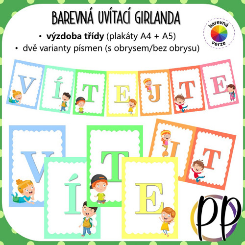 Barevná uvítací girlanda (PDF) — foto 1