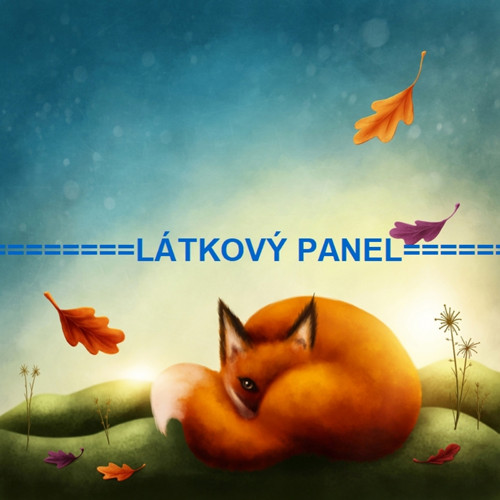 Bavlněný panel liška 15x15 cm - skladem