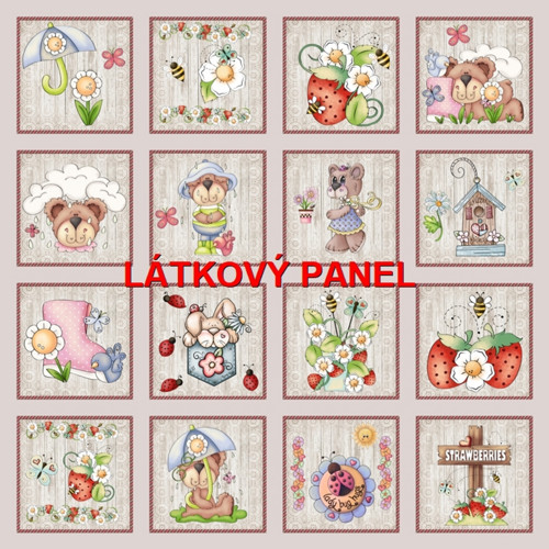 Bavlněný panel /i na pexeso/ 35 x 35 cm — foto 1