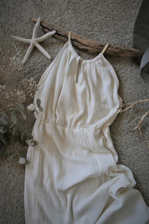Mušelínové letní šaty Summer dream / Ecru
