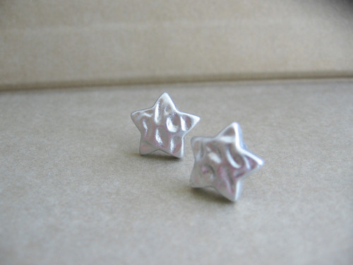 Stars silver, náušnice