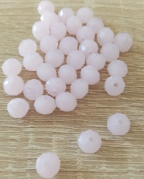 Rondelka skleněná broušená 8x5mm - 15ks