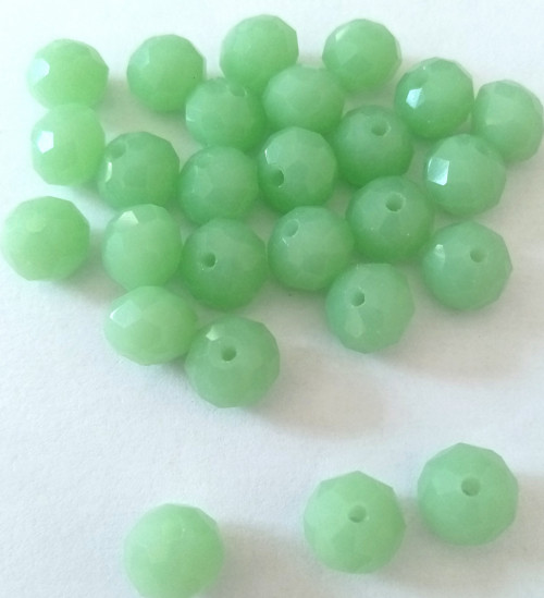 Rondelka skleněná broušená 8x5mm - 15ks