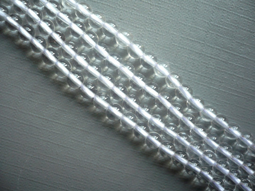 Vrtané kuličky 4,5 mm - křišťál, 10 ks