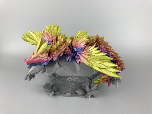 Krystalový drak - 37cm, 3D tisk — foto 1