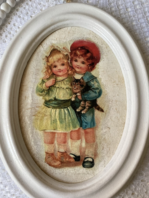 Vintage obrázek děti — foto 1