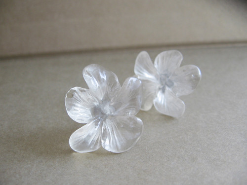 Invisible flower, náušnice — foto 1