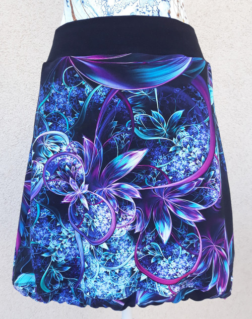 SUKNĚ BAREVNÁ KRÁSKA stahovací, vel.XS-2XL