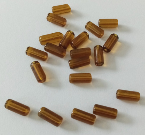 Drobný korálek oválek 8x3mm - 15 ks