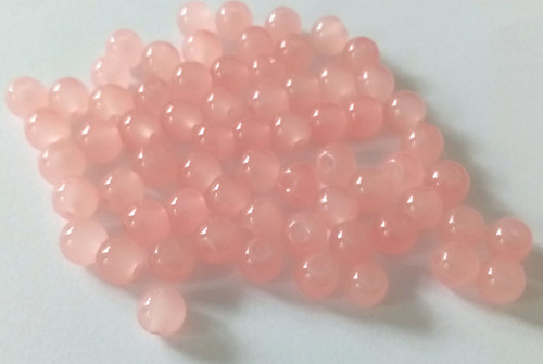 Skleněné kuličky 6mm - 20 ks - imitace jadeitu