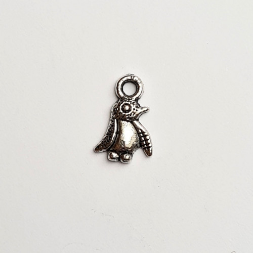 Přívěsek - tučňáček 8x10 mm, 10 ks