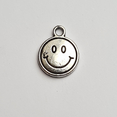 Přívěsek - smajlík 15x12 mm, 5 ks