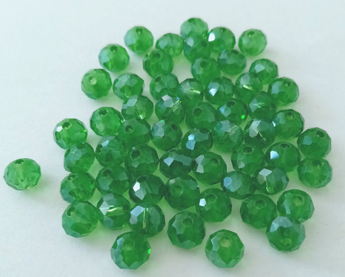 Rondelka skleněná broušená 6x5mm - 20ks