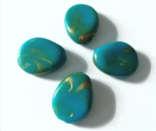 Plastový korálek 24x18mm - 4ks