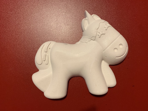 Sádrový odlitek - velký unicorn / koník