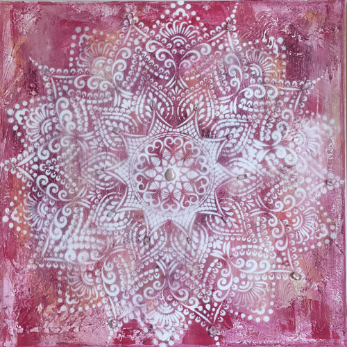 Růžová mandala — foto 1