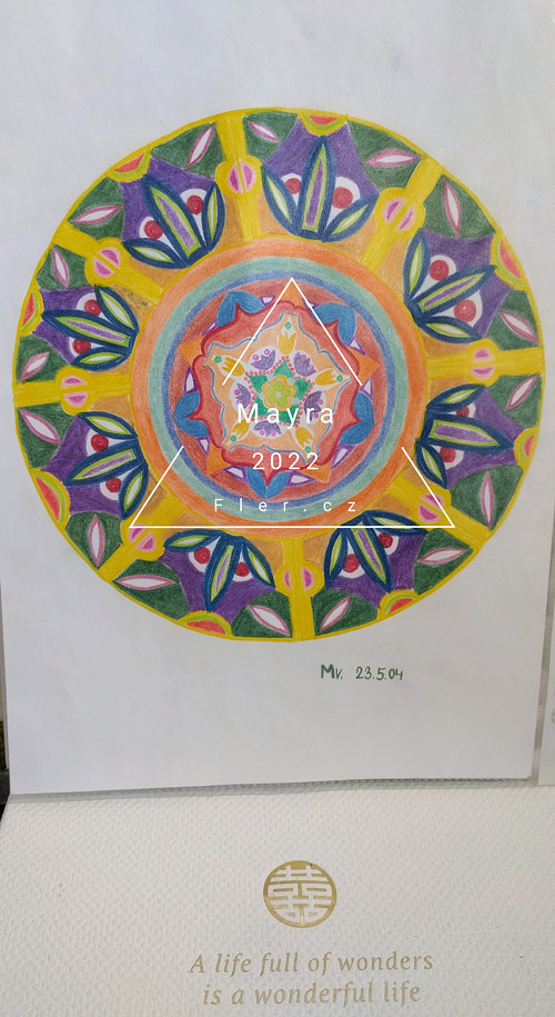 Mandala meditace obrázek