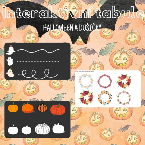 Halloween a Dušičky, interaktivní tabule — foto 1