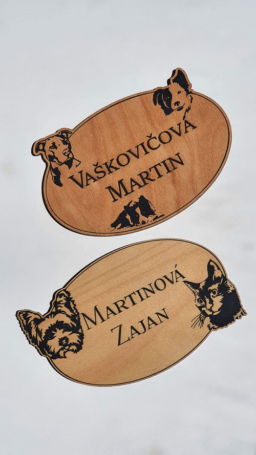 Cedulka / jmenovka na dveře